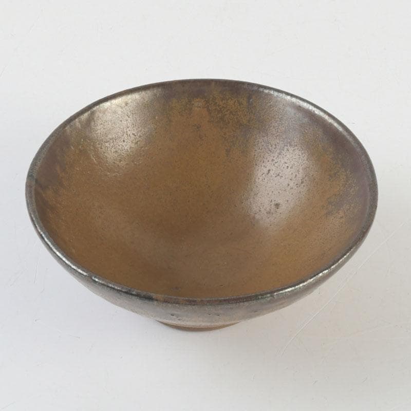 中国　南宋　建窯　兎毫盞　禾目天目茶碗　時代箱付　V　9542