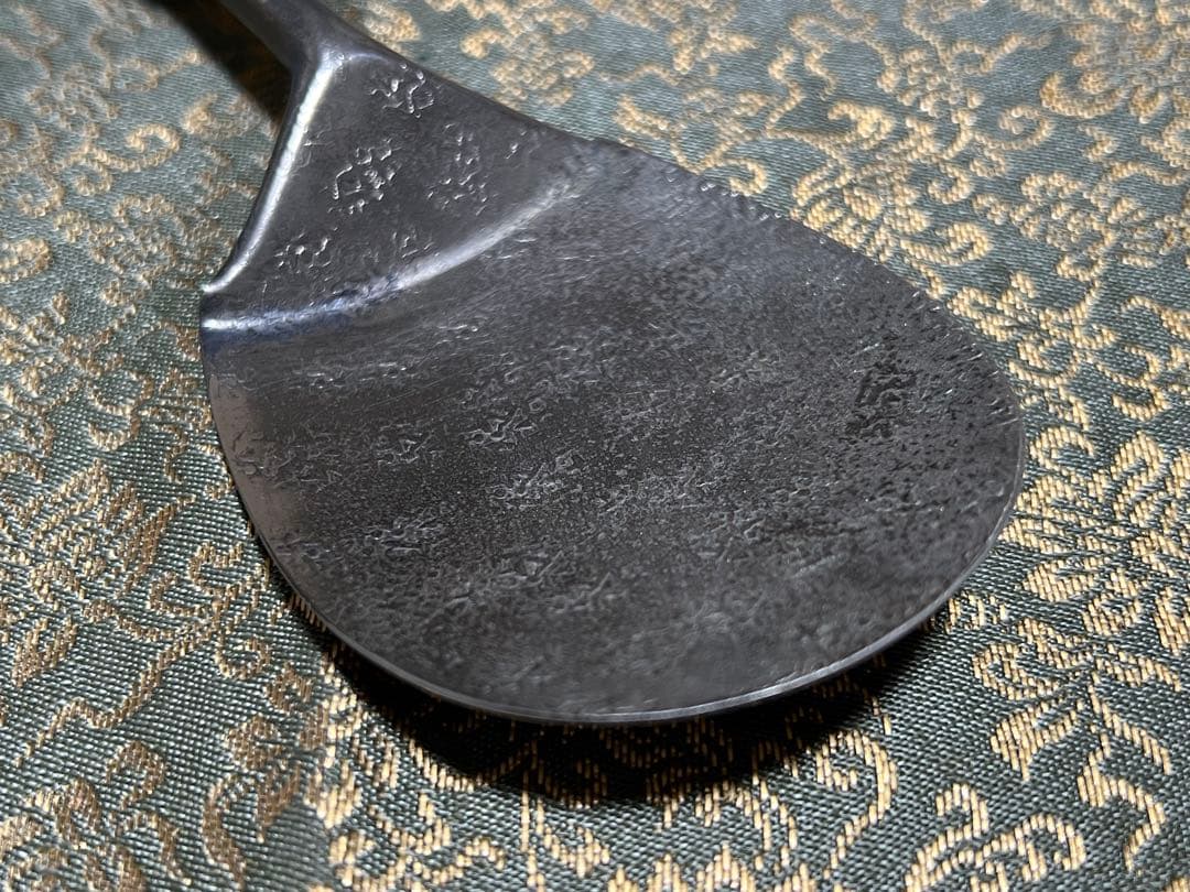 炉用灰匙 銀製 木製の柄