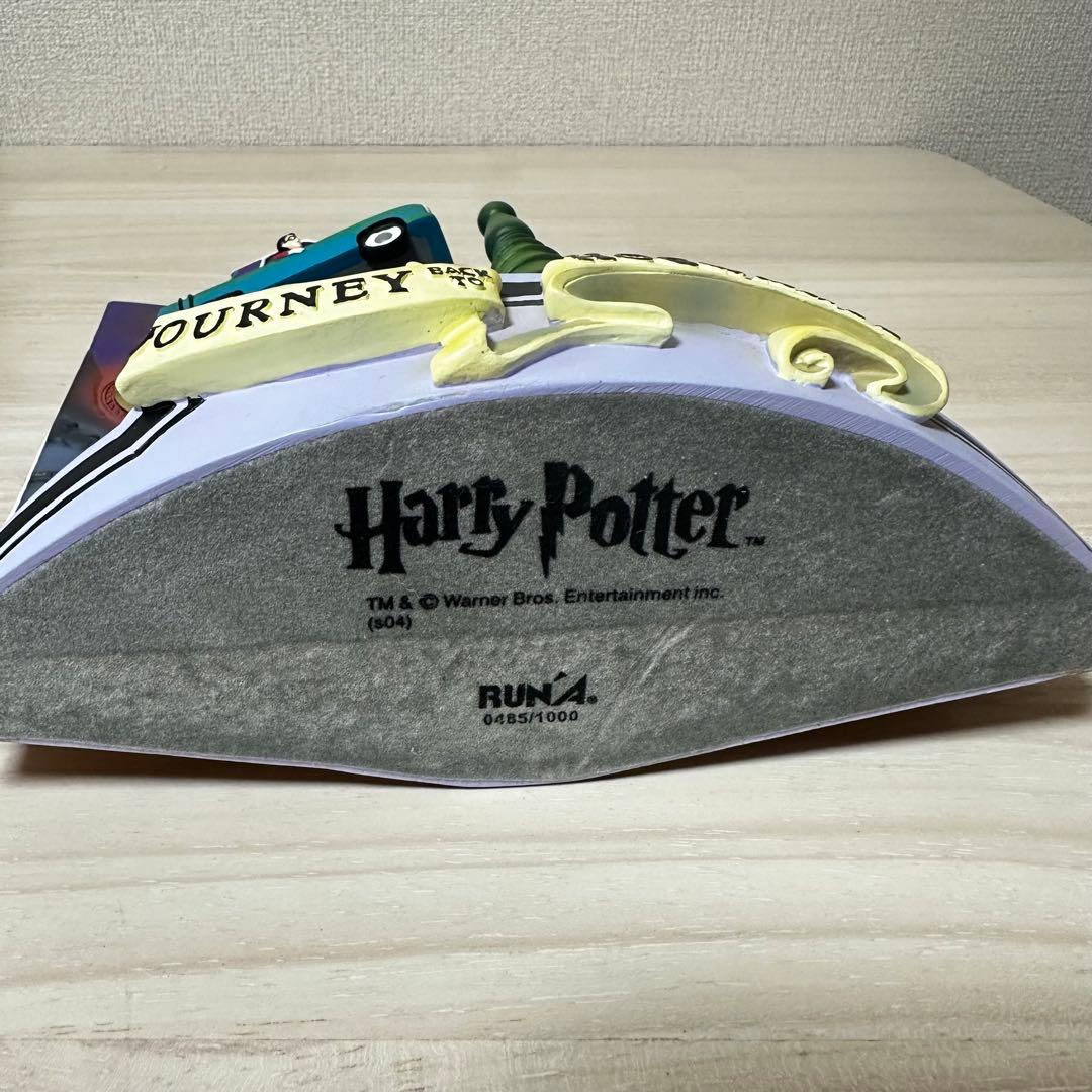 ミニチュアハリーポッター時計、限定版。ホグワーツへの旅をテーマにした装飾品。