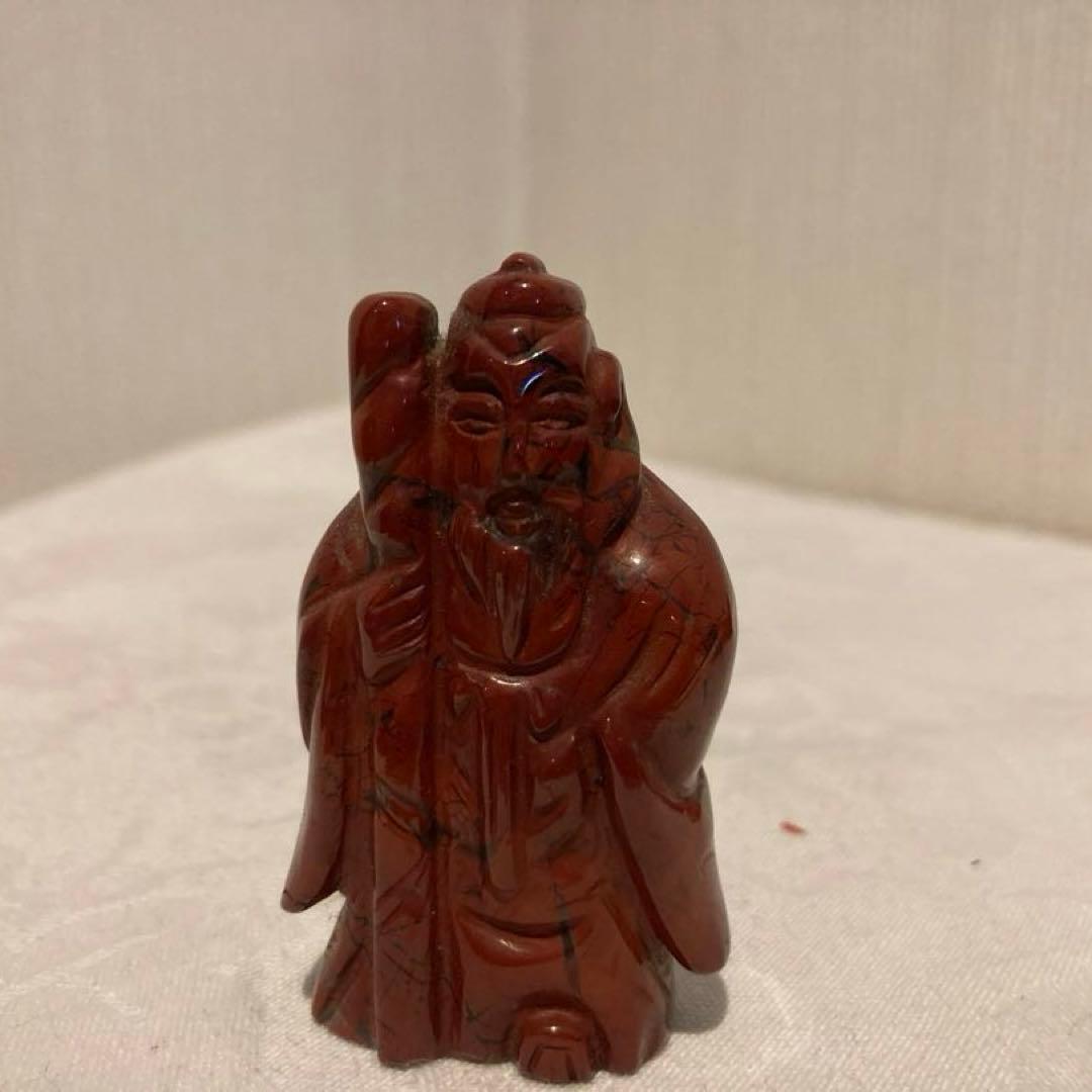 天然石　七福神　台座付き　置物