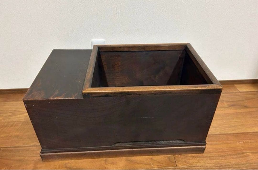 木製火鉢 引き出し付き 中型