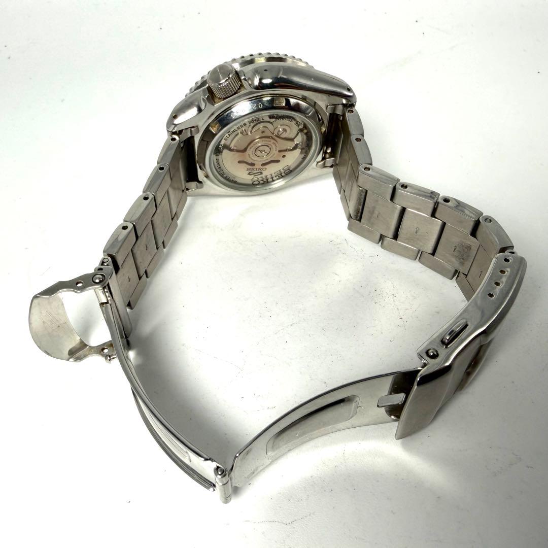 【極美品/稼働品】セイコー5 ダイバーズウォッチ 自動巻き デイデイト 腕時計