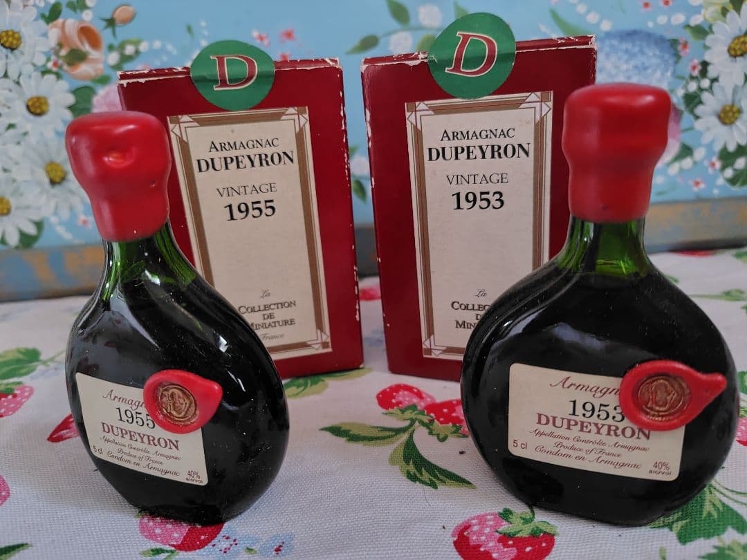 【貴重】デュペイロン　アルマニャック　1953年 1955年 50ml 専用箱付