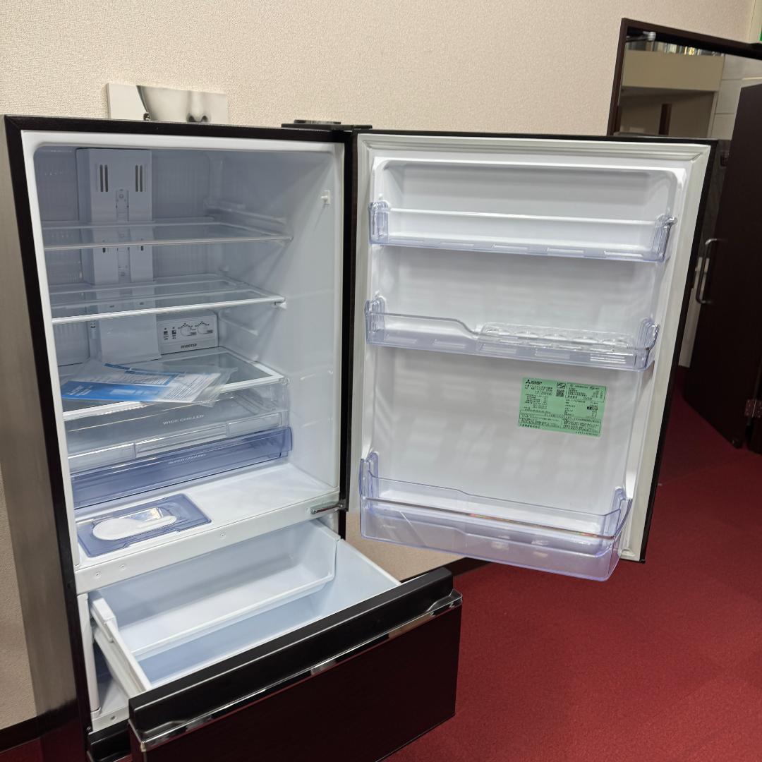 東京23区送料無料　美品三菱3ドア冷蔵庫2020年製330L　洗浄/除菌済み
