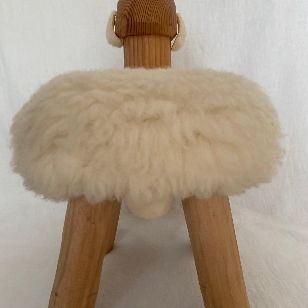 羊のスツール 子羊 オブジェ 置物