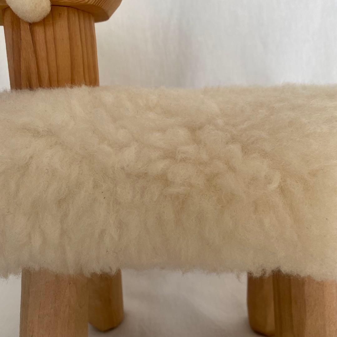 羊のスツール 子羊 オブジェ 置物