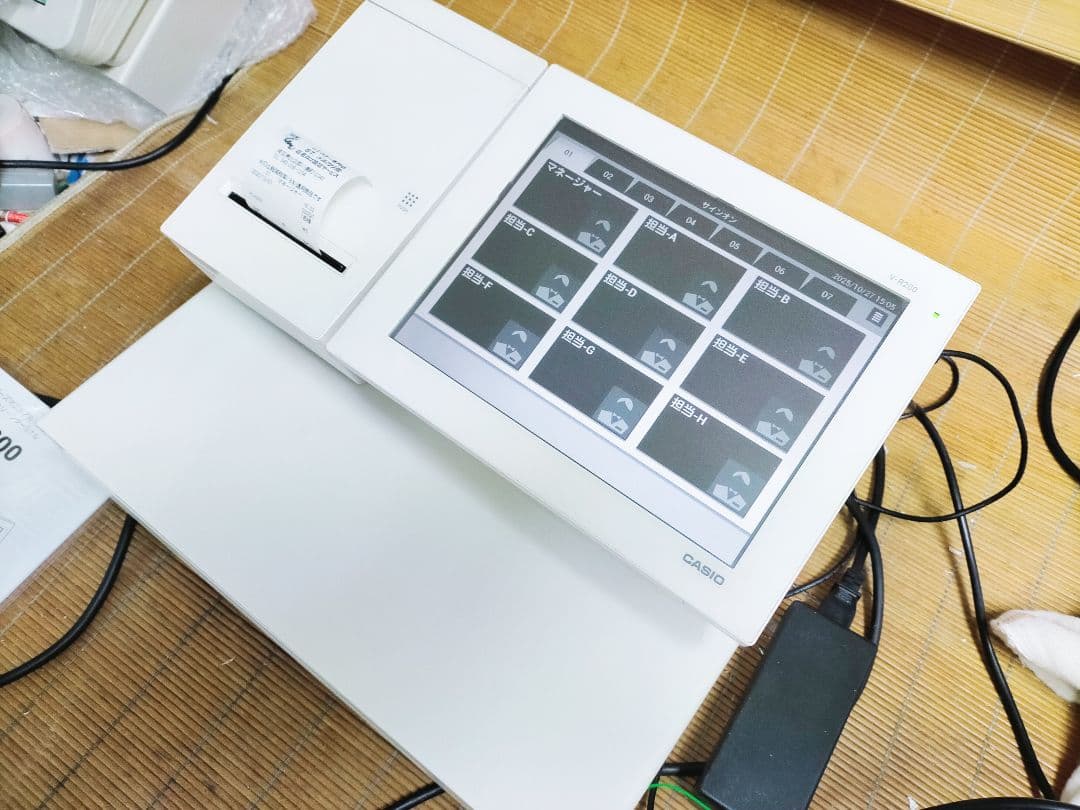 カシオレジスター　V-R200　タッチ操作　設定無料Android　904444