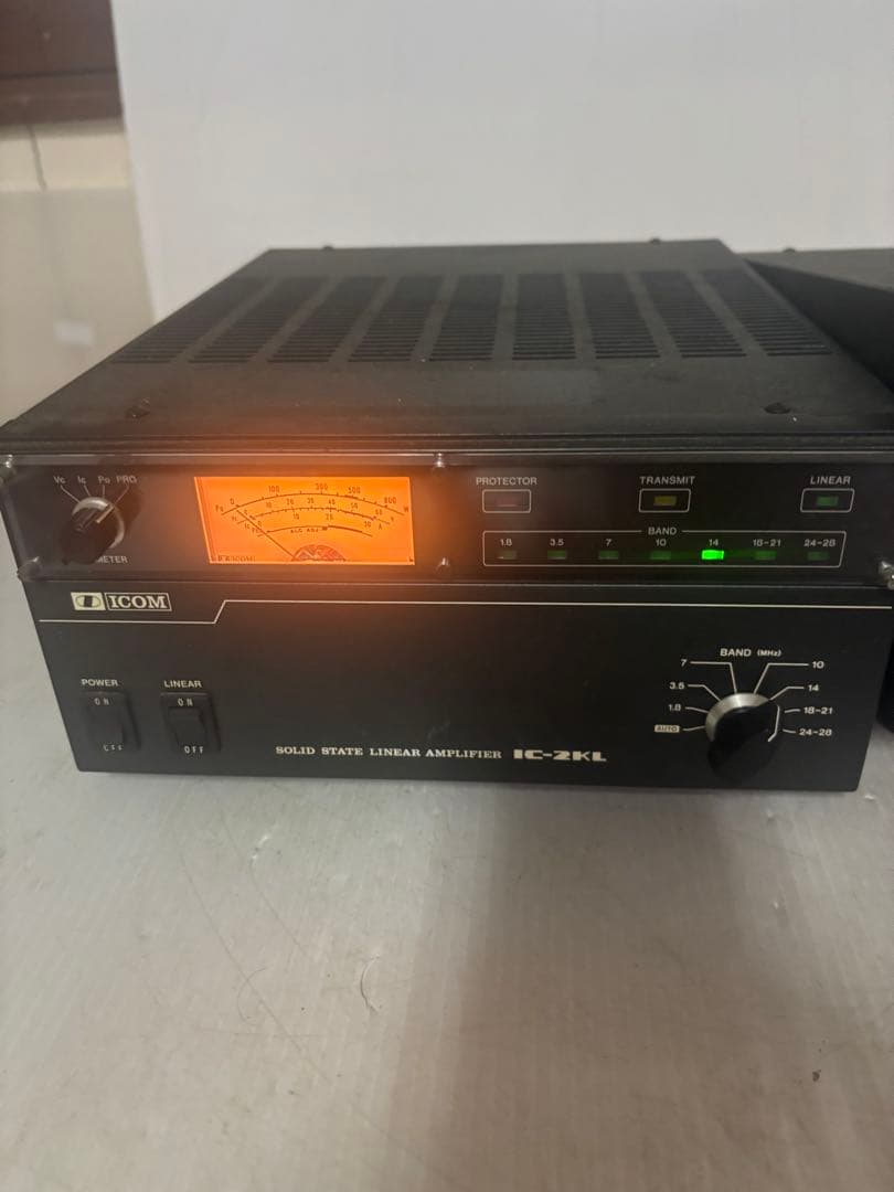 【現状品】ICOM IC-2KL リニアアンプ ＋ 電源IC-2KLPS