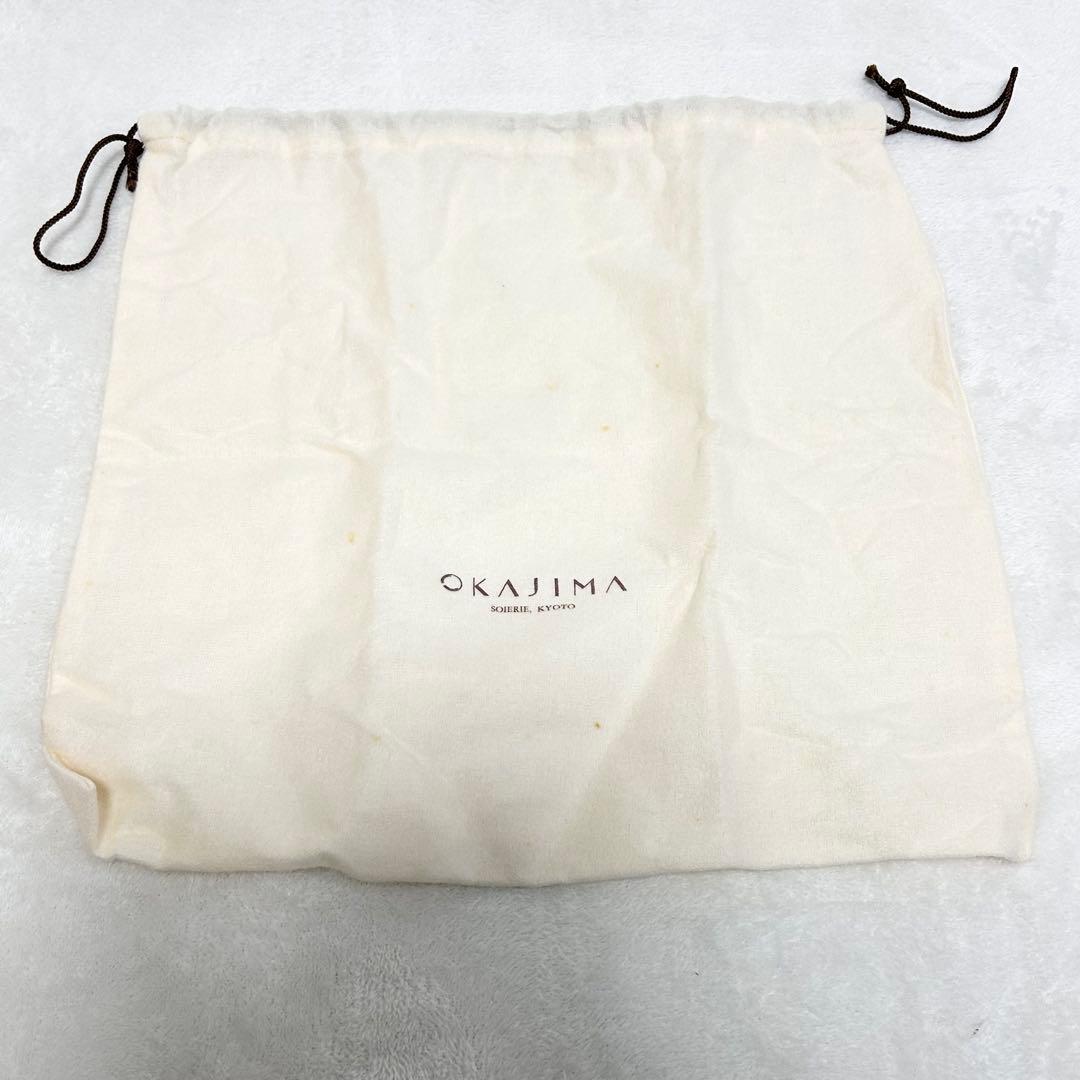 未使用タグ付 OKAJIMA オカジマ ビーズバッグ シルク 和装 ハンドバッグ