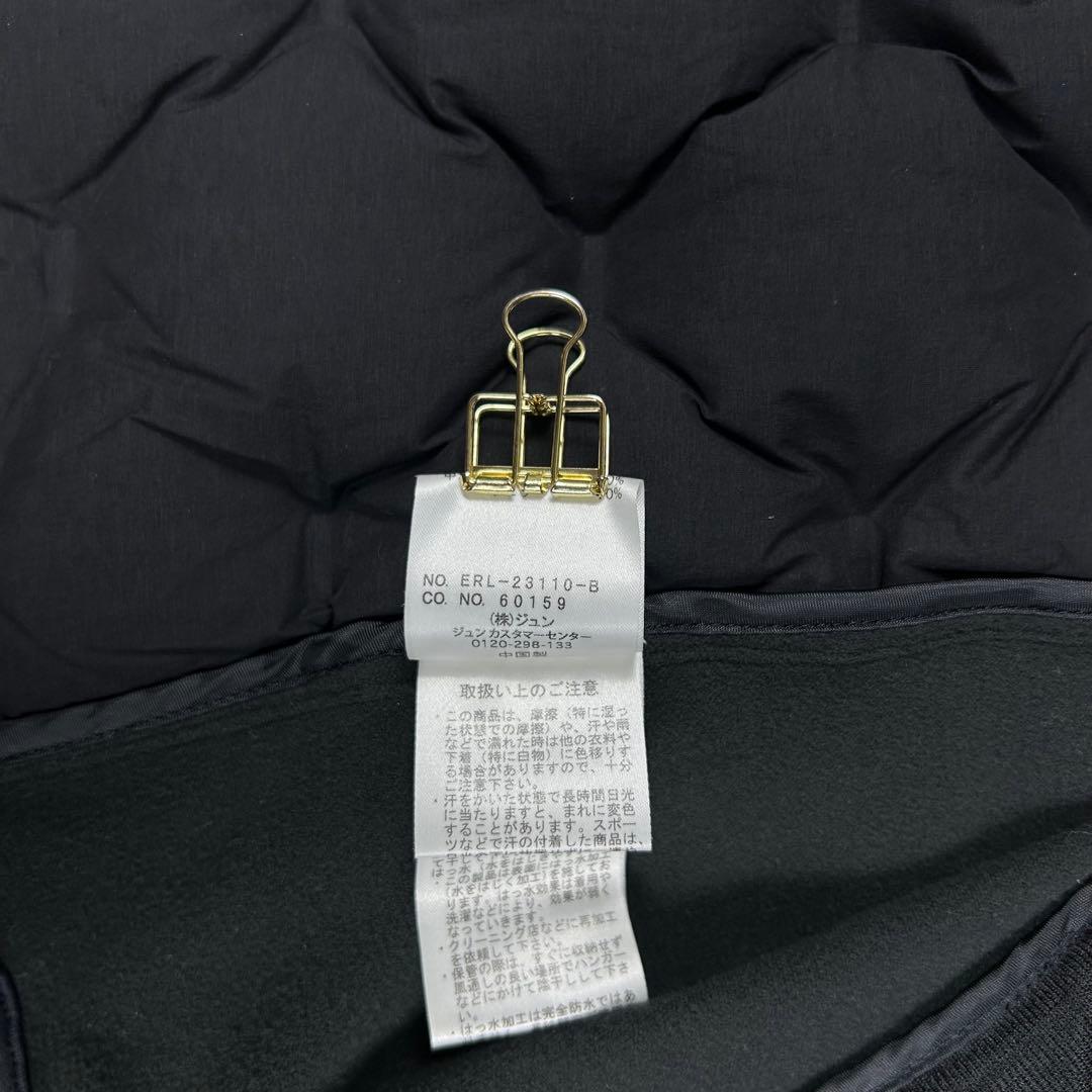 美品♡ジュンアンドロペ ナイロンストレッチダウンブルゾン ダウンジャケット 黒M
