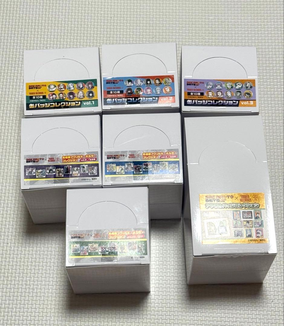 サカモトデイズ タワレコ 缶バッジ アクリルバッジ アクリルキーホルダー