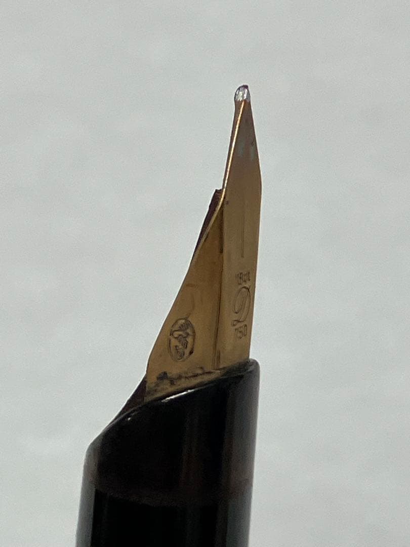 ヴィンテージ　S.T デュポン　万年筆　ペン先18ct 都彰　【12】