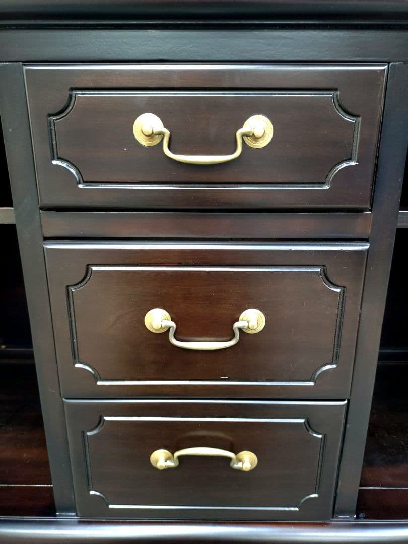 未使用アウトレット アンティーク調 猫脚 キャビネット マホガニー サイドボード