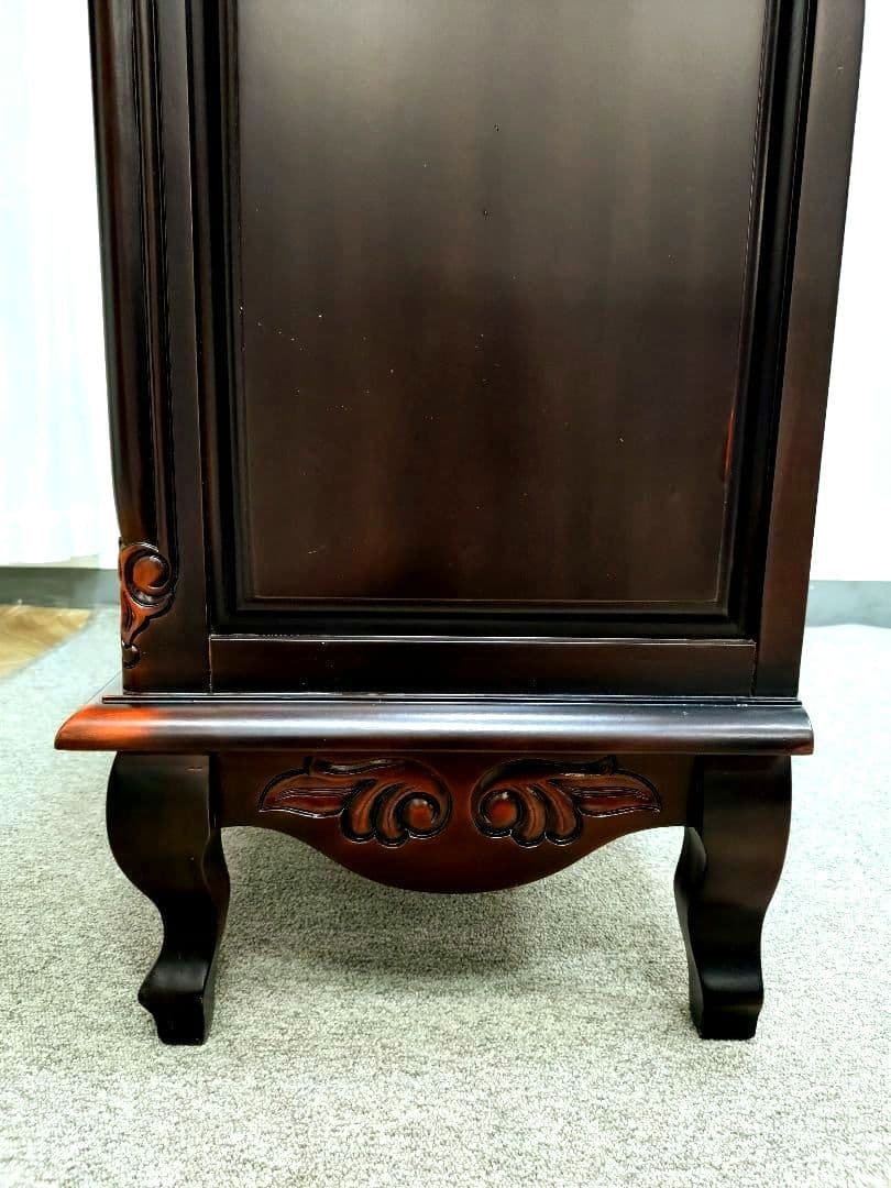 未使用アウトレット アンティーク調 猫脚 キャビネット マホガニー サイドボード