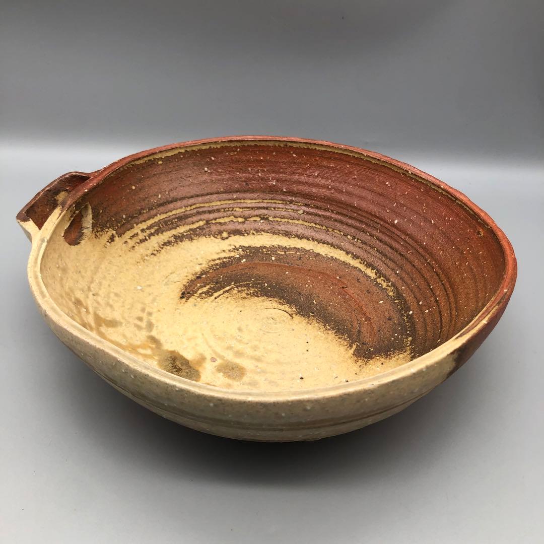 希少高橋楽斎信楽焼陶器鉢ボウル伝統工芸骨董アンティーク食器25cm
