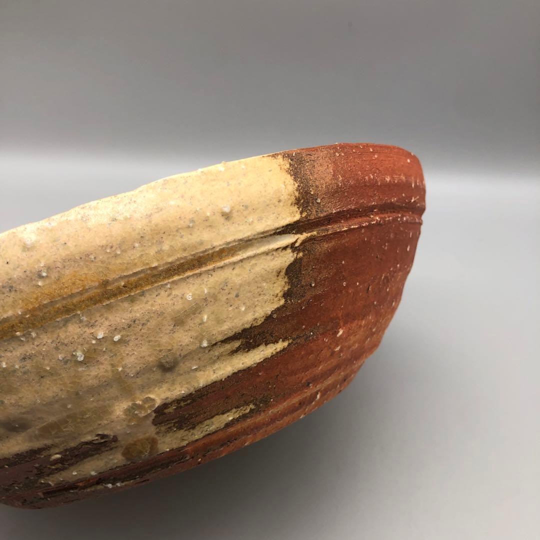 希少高橋楽斎信楽焼陶器鉢ボウル伝統工芸骨董アンティーク食器25cm