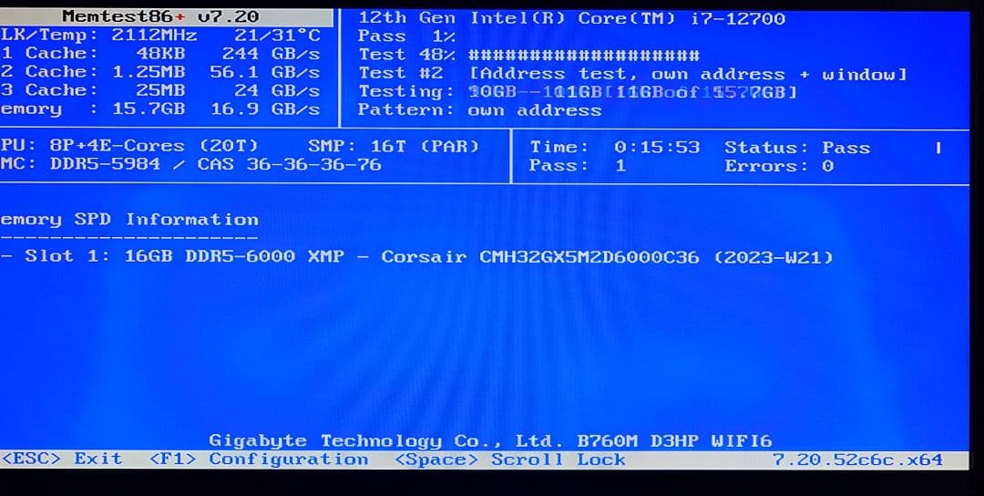 CORSAIR VENGEANCE DDR5 6000 16GB 動作確認済