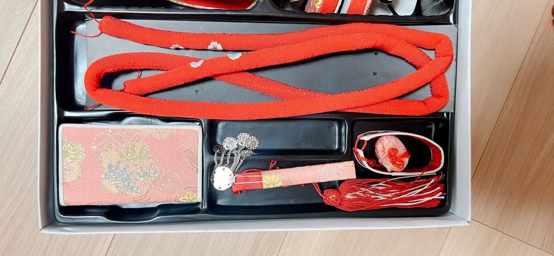 七五三 7歳 花柄着物 セット