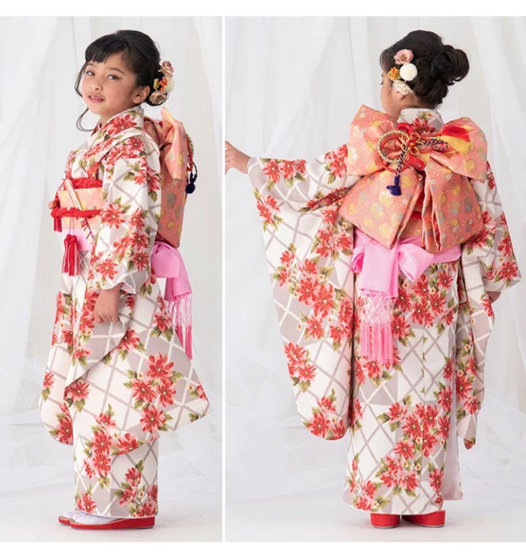 七五三 7歳 花柄着物 セット