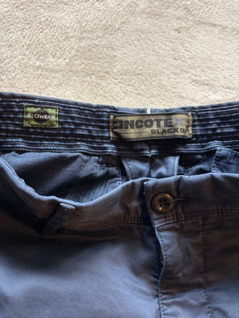 【美品】INCOTEX 100型 チノ28ネイビー定価4.7万