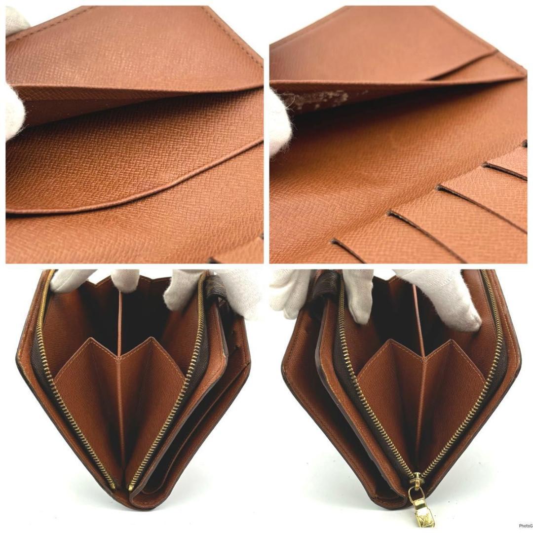 ルイヴィトン モノグラム ポルトパピエジップ ラウンドファスナー 二つ折り財布