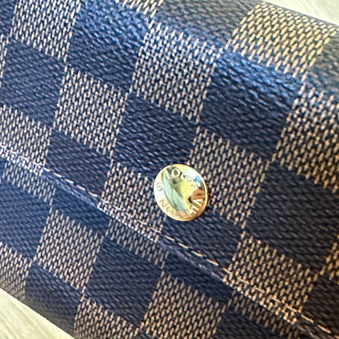 【超美品】LOUIS VUITTONルイヴィトン アレクサンドラ ダミエ　財布