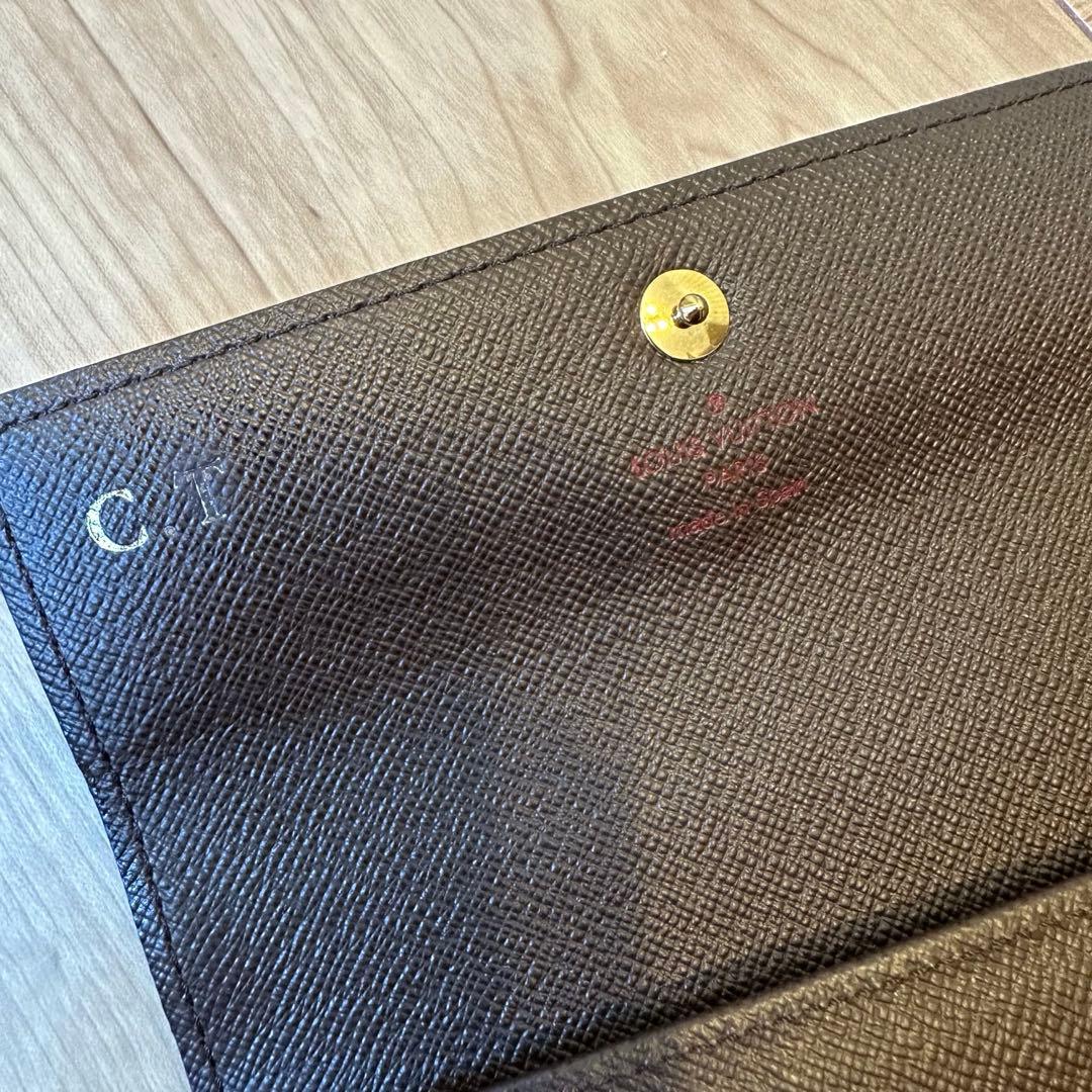 【超美品】LOUIS VUITTONルイヴィトン アレクサンドラ ダミエ　財布
