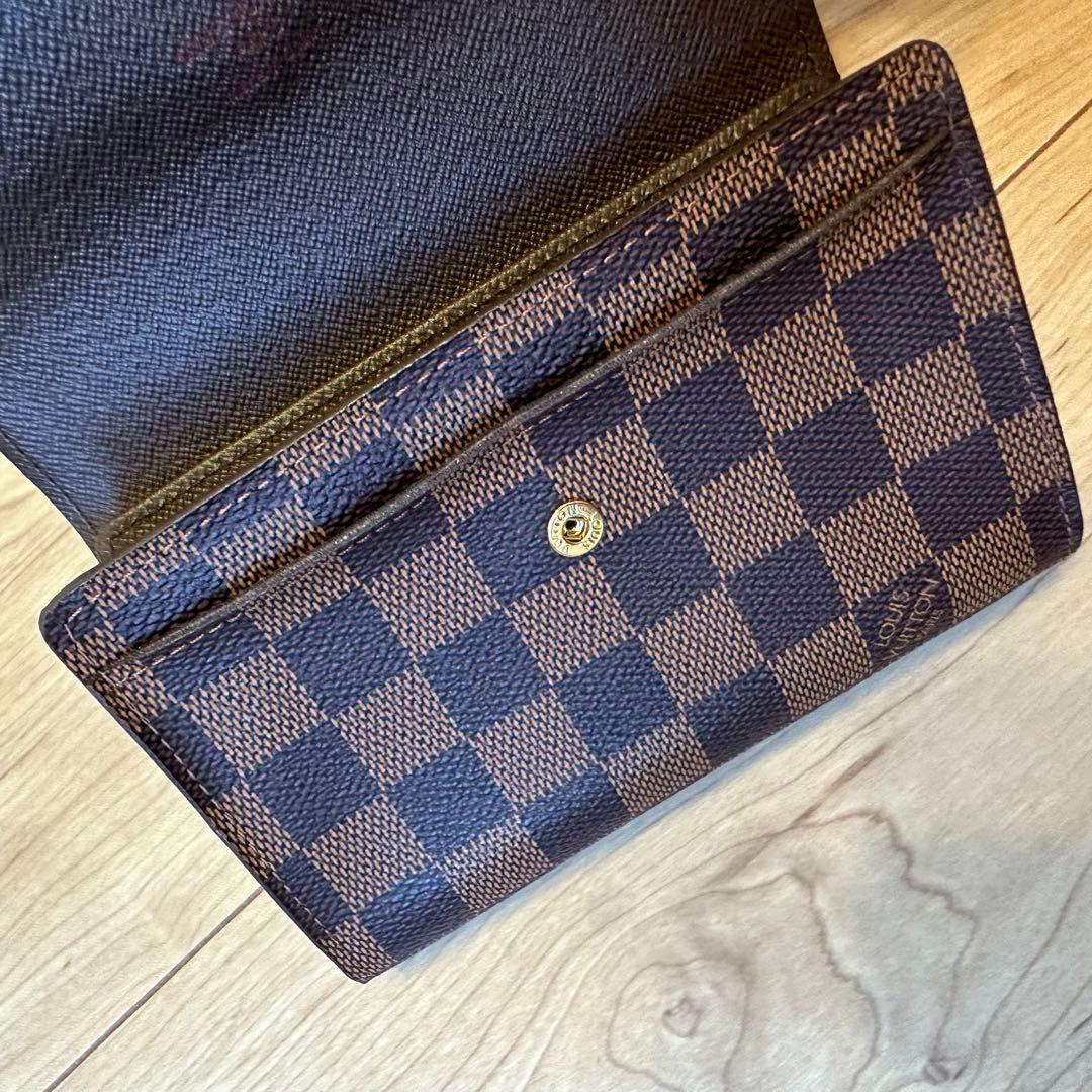 【超美品】LOUIS VUITTONルイヴィトン アレクサンドラ ダミエ　財布