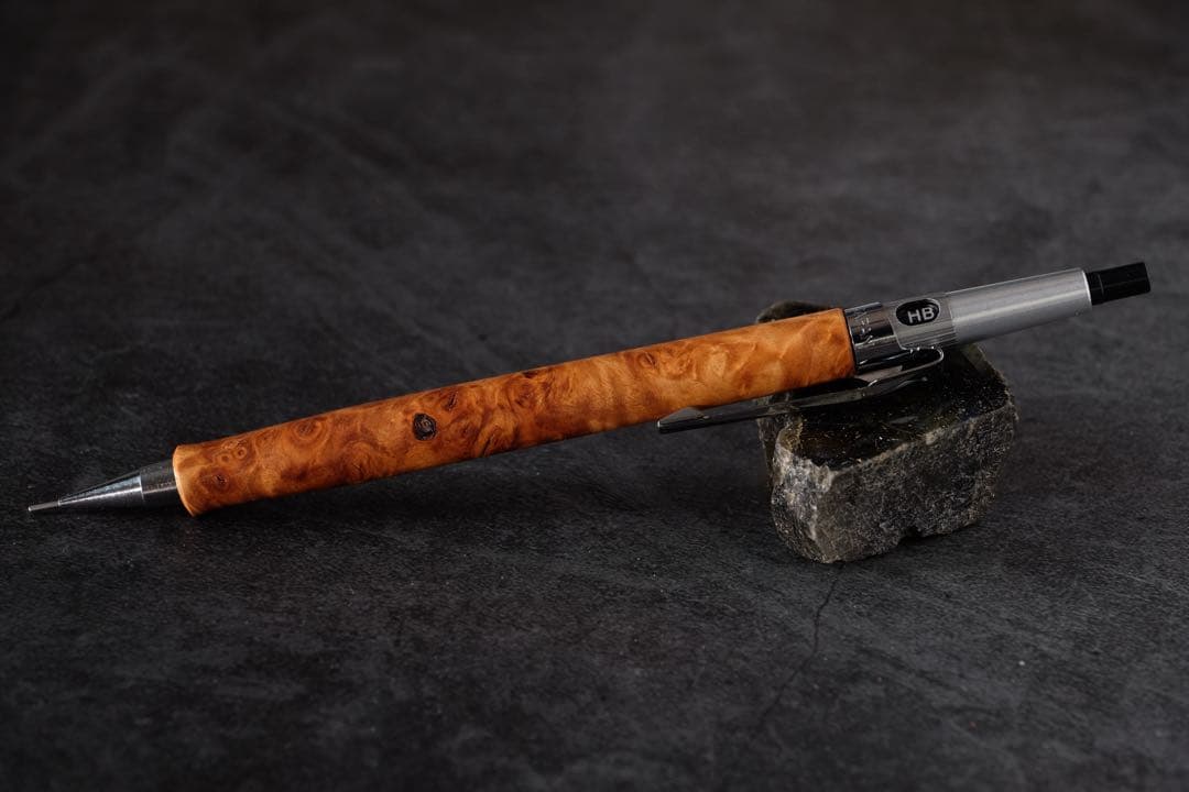 高村杢工房PG5木軸カスタムシャープペンシル0078 花梨瘤