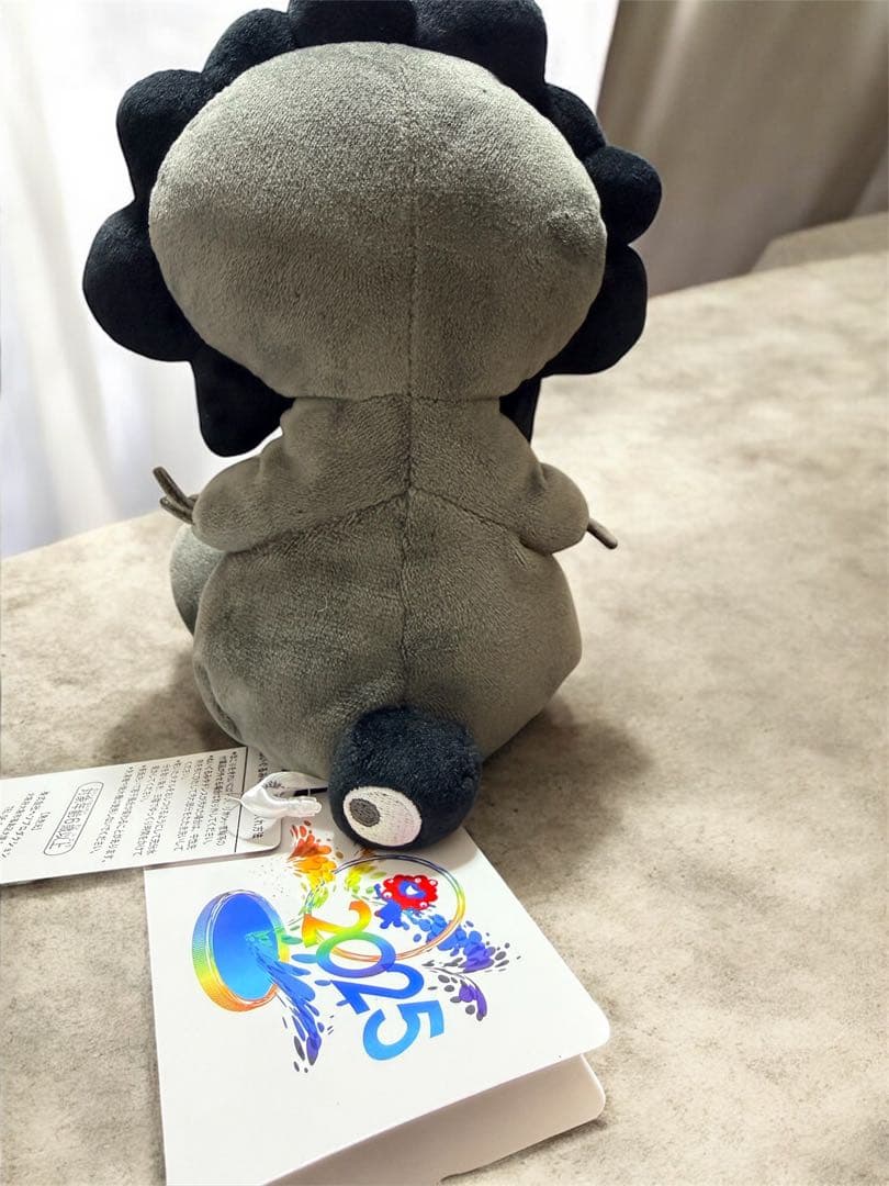 ミャクミャク お手玉風ぬいぐるみ ブラック ノーマル 赤青 EXPO2025