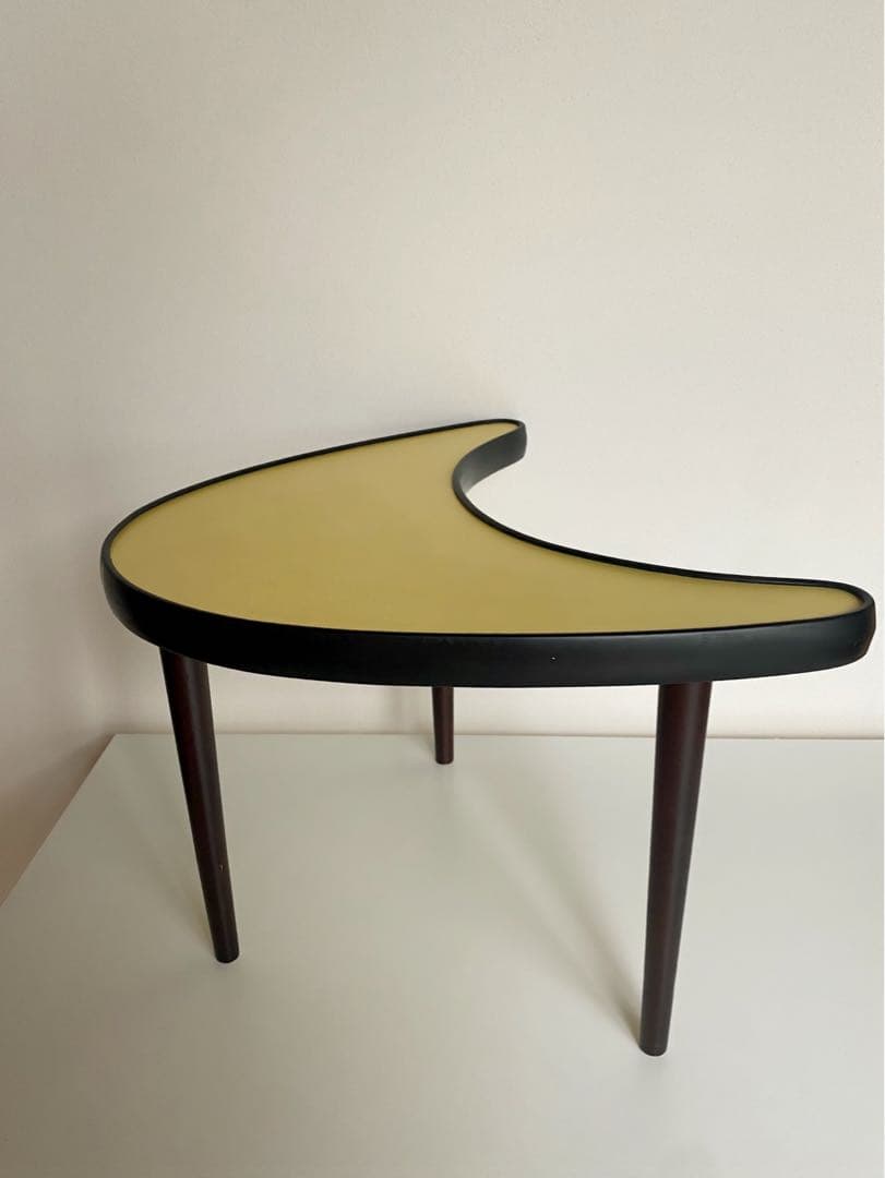 ビンテージ アンティーク 60s 70s サイドテーブル 黄 ミッドセンチュリー