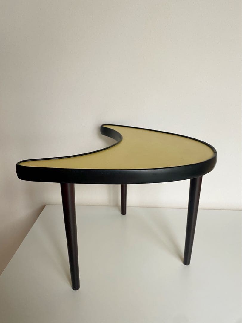 ビンテージ アンティーク 60s 70s サイドテーブル 黄 ミッドセンチュリー