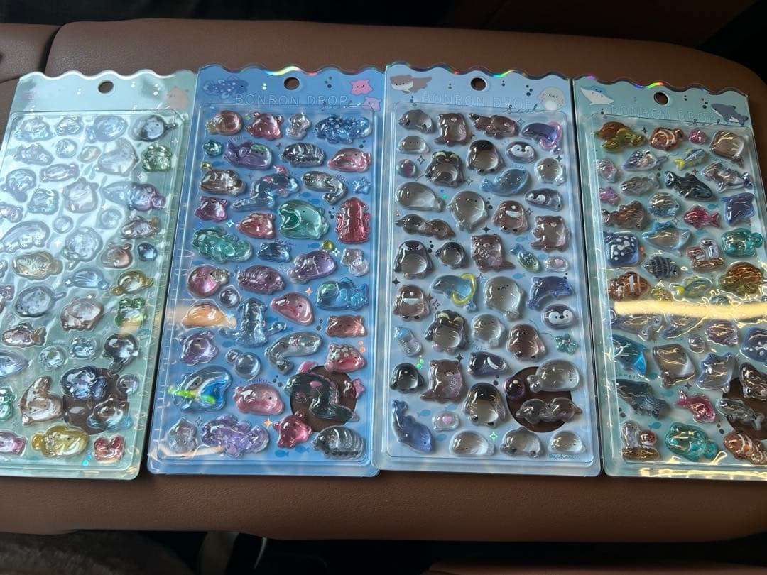 ボンボンドロップシール 水族館限定 4枚セット