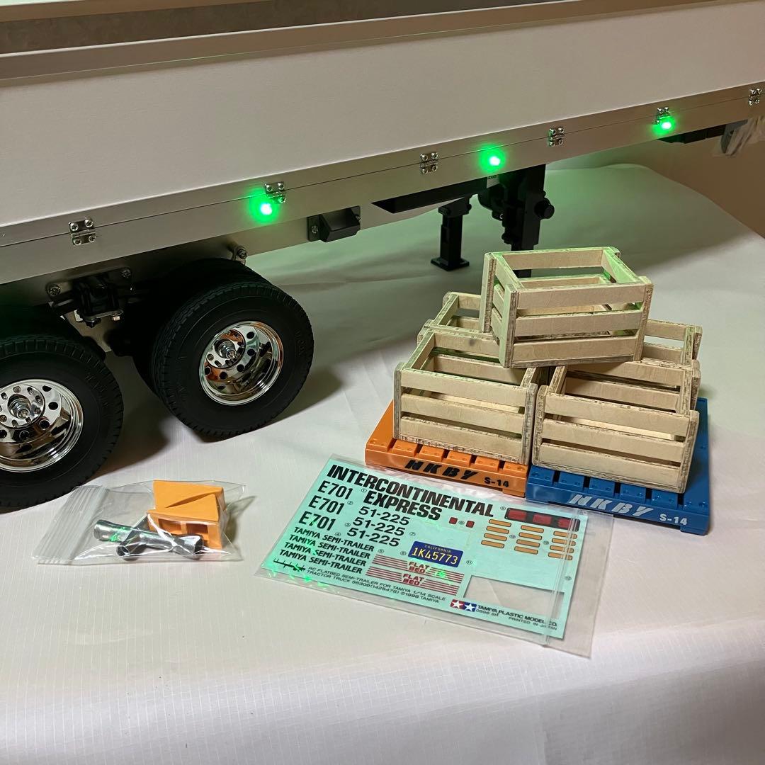 タミヤ トレーラートラック用 アオリ付セミトレーラー フル装備 新品未使用