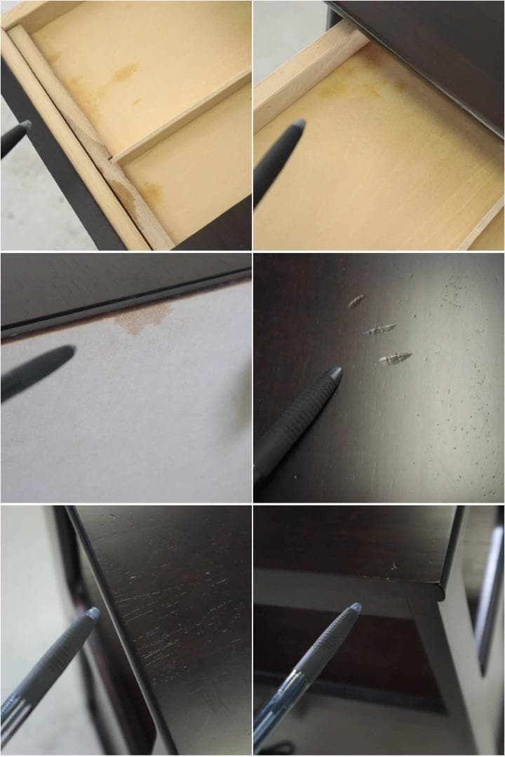 カリモク家具 電話台 FAX台 コンセント2個口 引き出し付き 扉付き収納