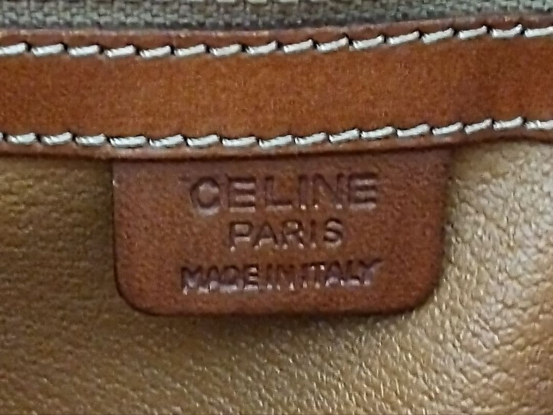 APD03 セリーヌ マカダム ハンドバッグ トリオンフ ゴールド金具