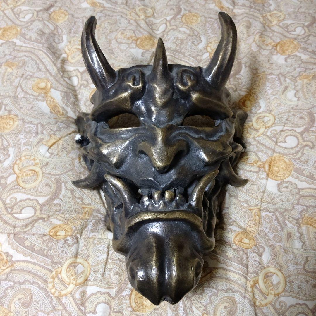 般若•鬼の顔マスク真鍮製