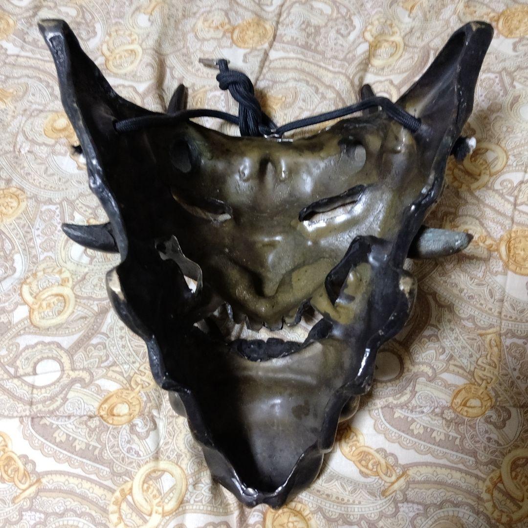 般若•鬼の顔マスク真鍮製