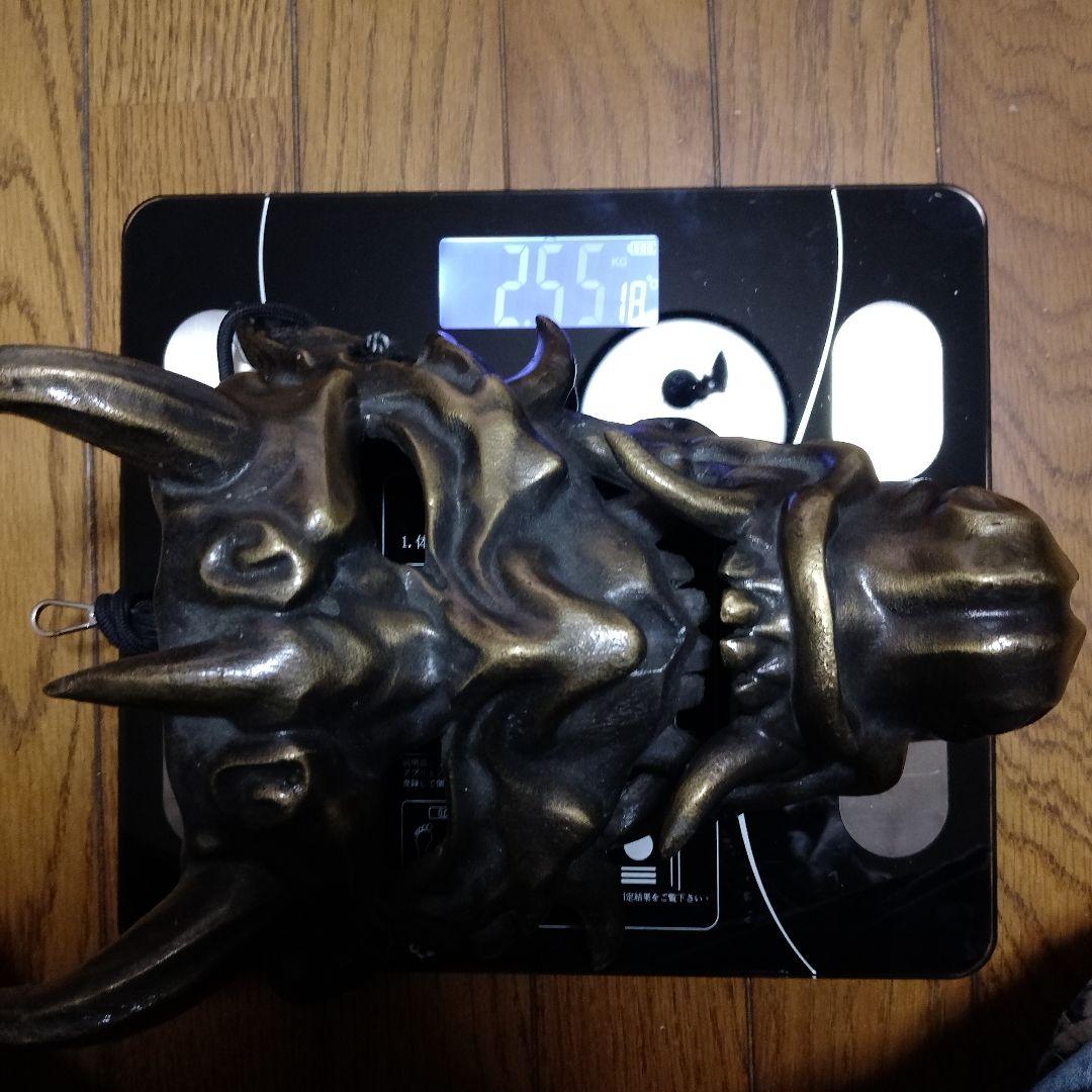 般若•鬼の顔マスク真鍮製