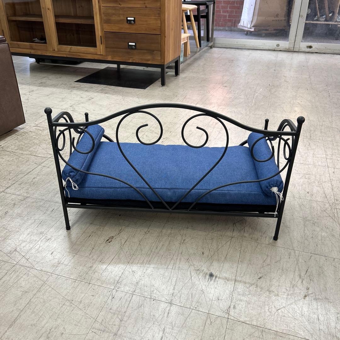 犬用アイアンベッド ・ソファ　ネイビー