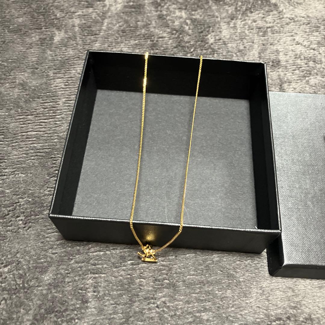 サンローラン　ネックレス　YSL カサンドラ　ロゴ　イブサンローラン
