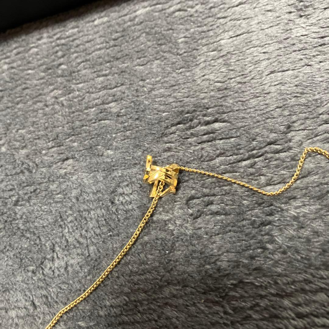 サンローラン　ネックレス　YSL カサンドラ　ロゴ　イブサンローラン
