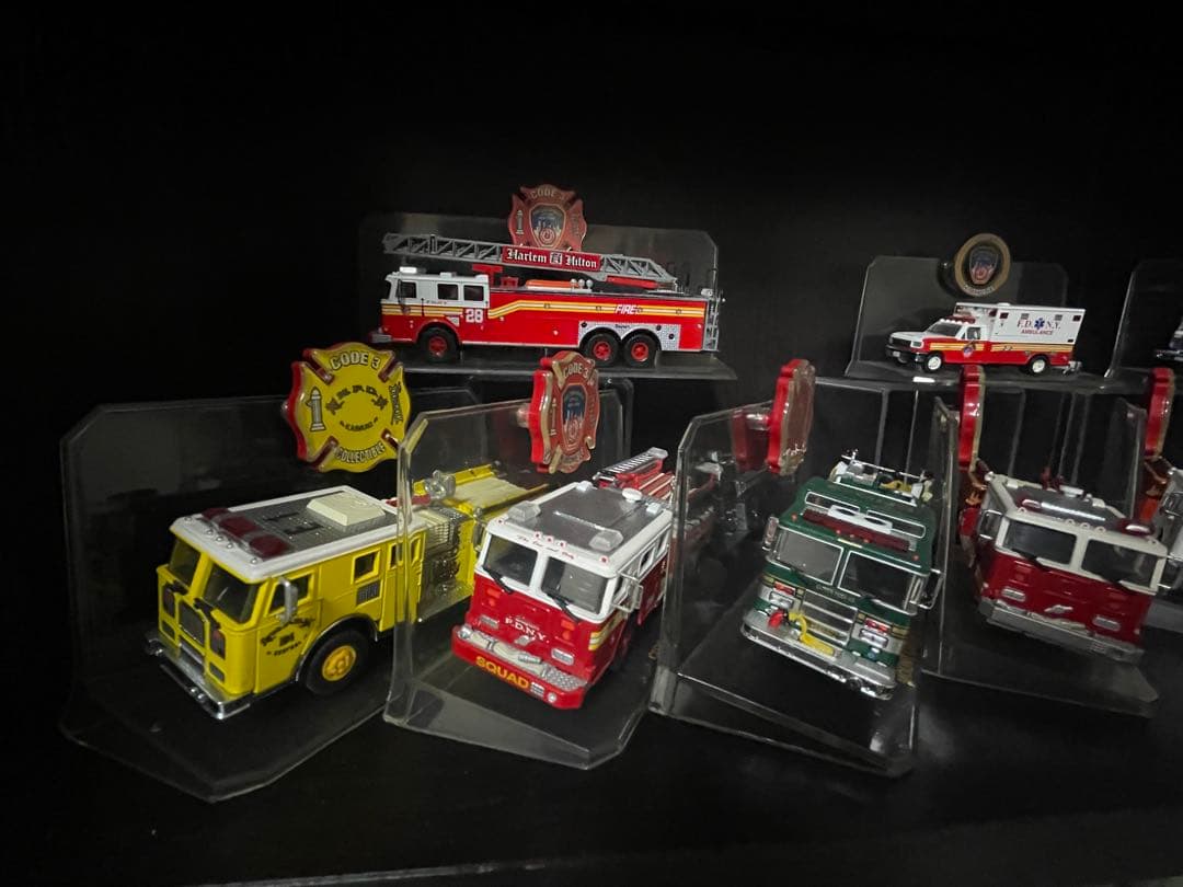 Code3 消防車、ハシゴ車、救急車　11台セット