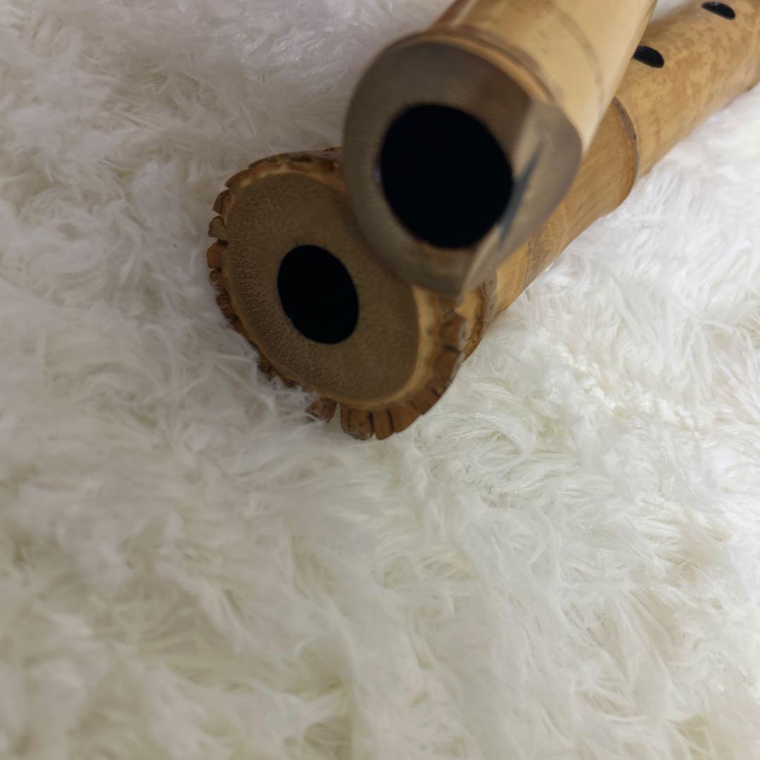 【希少品】尺八本体 58cm 倫童銘ニ印　1.9尺　竹製