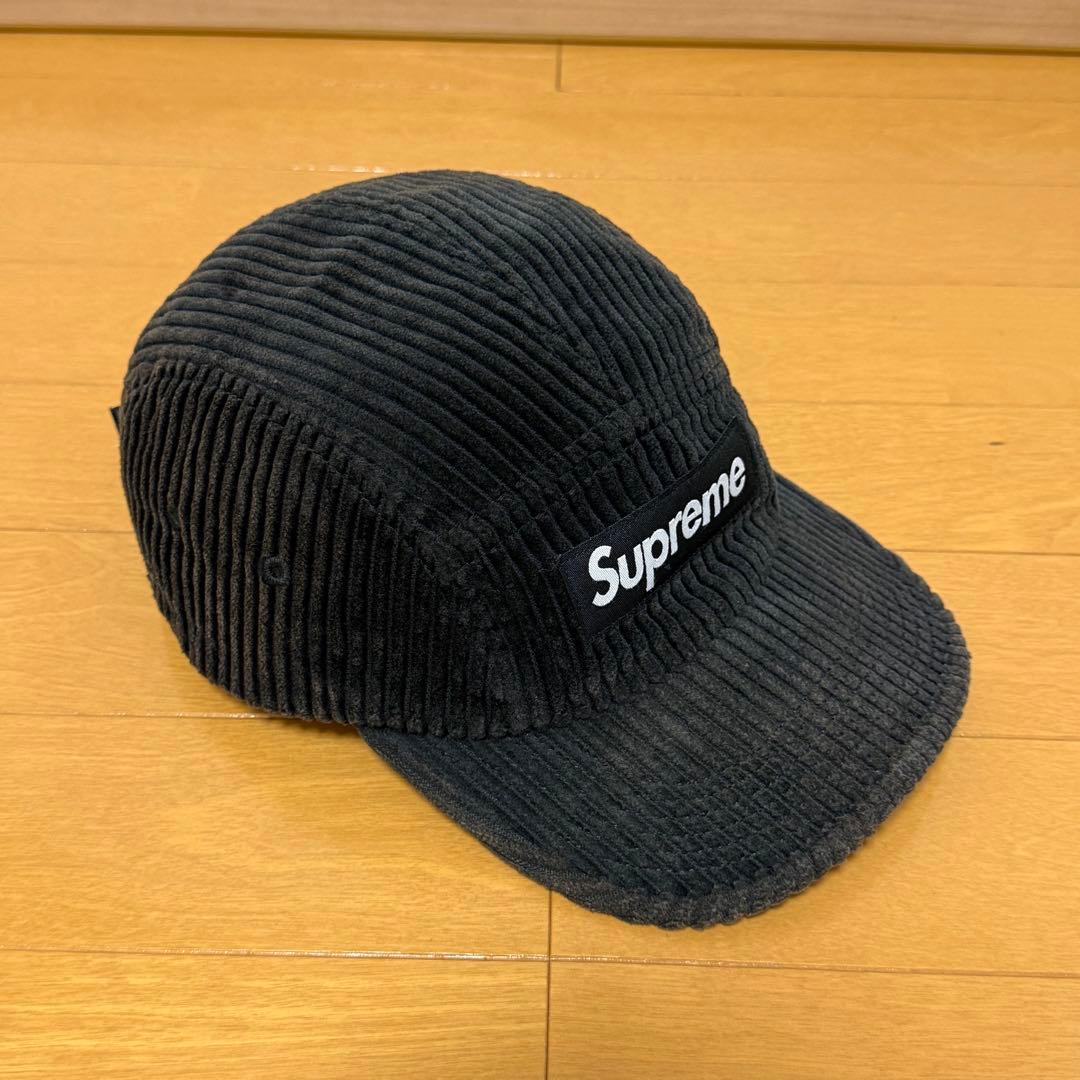 Supreme Corduroy Camp Cap ブラック 22ss