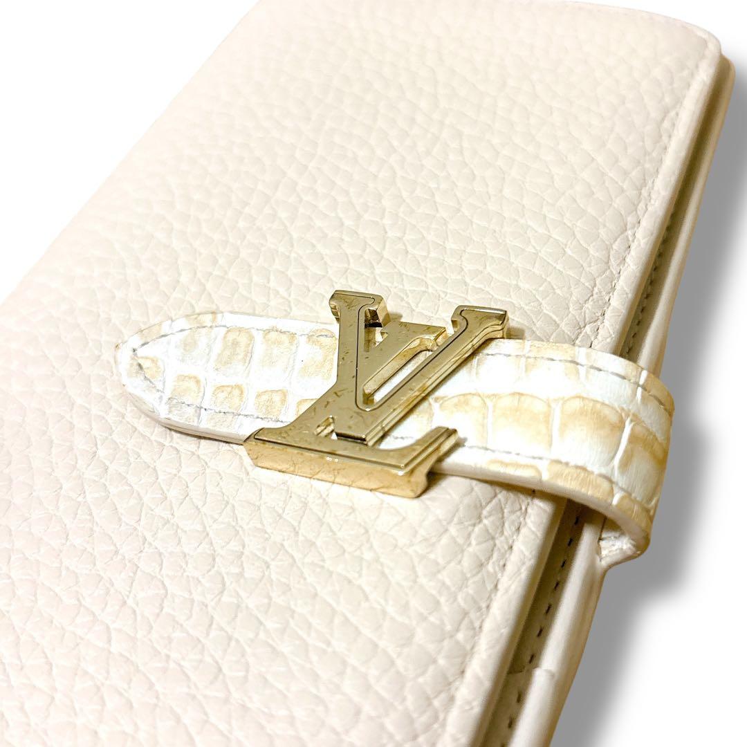 ルイヴィトン LV ヴェルティカル ウォレット トリヨンレザー クロコダイル