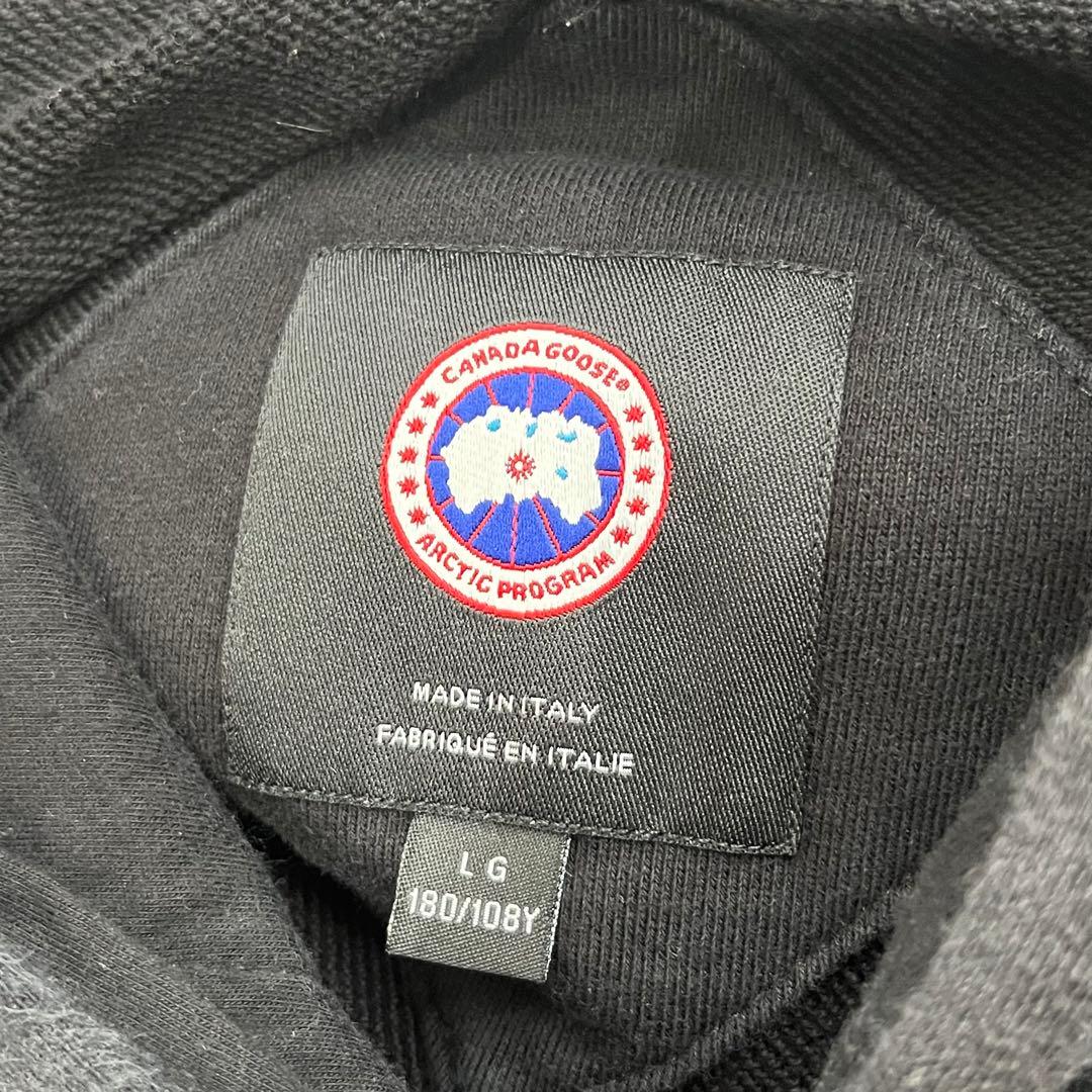 【現行/Lサイズ】カナダグース　フーディ　ブラックレーベル　黒　Huron