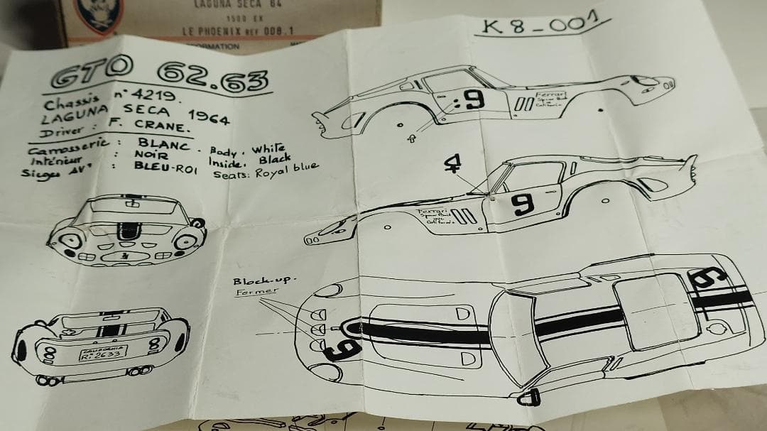 d*7様 Ferrari 250 GTO 62 プラモデル