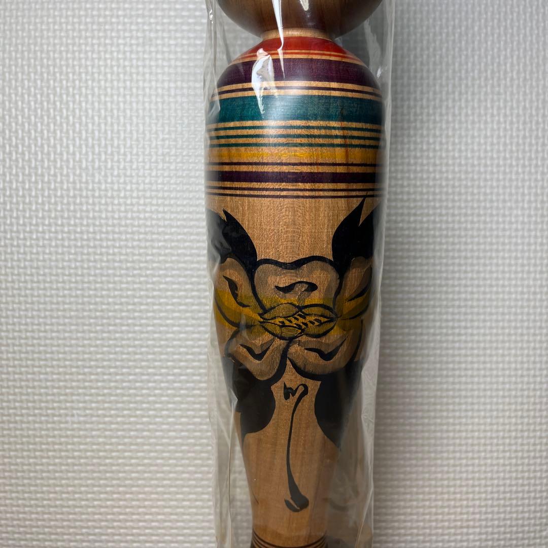 ⭕️津軽温湯こけし　山桜材　最上品　希少珍品　佐藤善二　名工盛秀太郎　佐藤佳樹　蟻