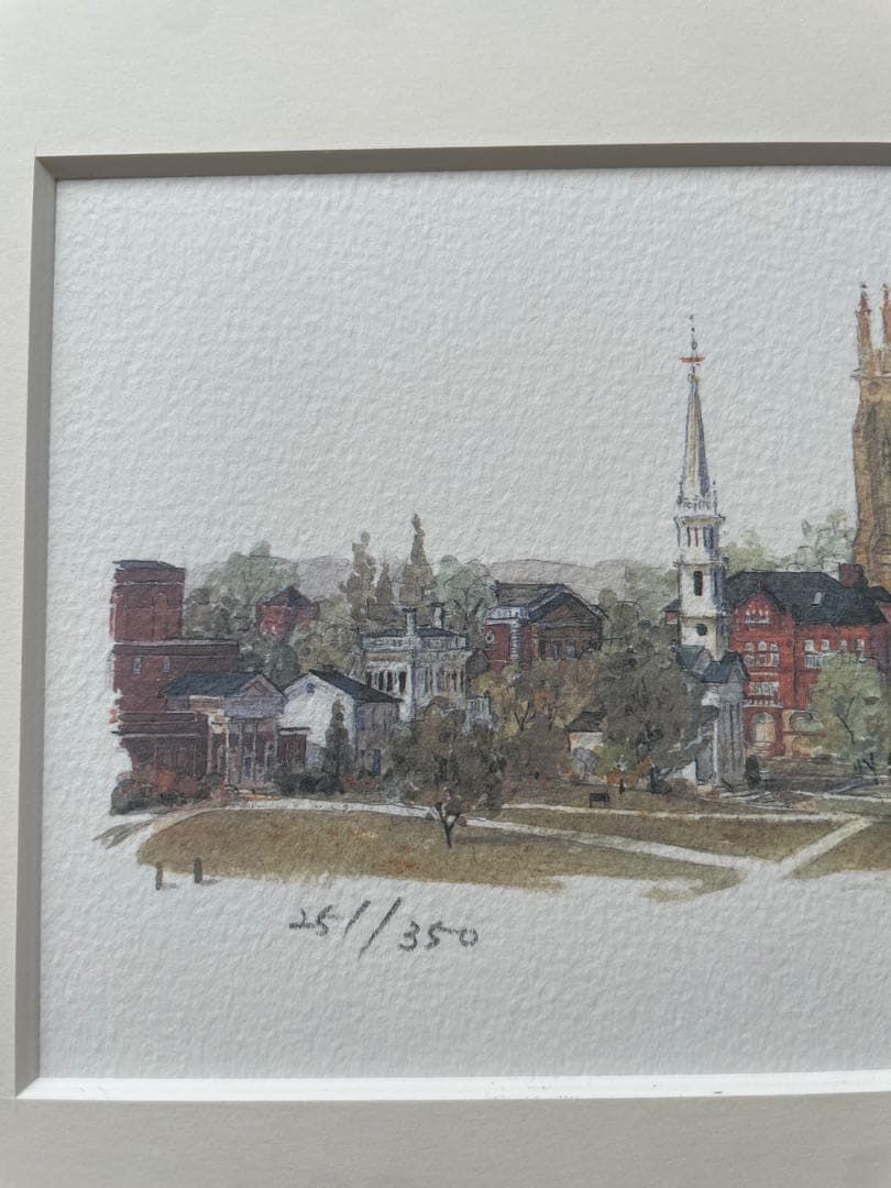 レオナルドウェーバー ウィリアムズタウン リトグラフEdition251/350